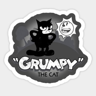 Cranky Cat Sticker